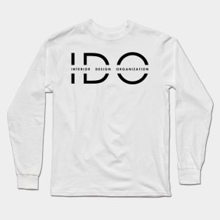 SCAD IDO Black Logo Long Sleeve T-Shirt